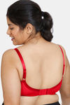Zivame True Curv Padded Non Wired Full Coverage Minimiser Bra - Persian Red — thumbnail 2